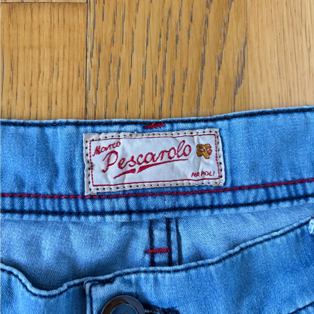 Men's Marco Pescarolo Lightweight Blue Relaxed Jeans W36 - Picture 10 of 14